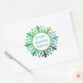 Gorgeous Christmas stickers personalized ラウンドシール (封筒)