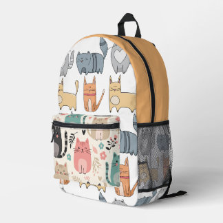 Gorgeous colorful backpack, one of a kind printed  プリントバックパック