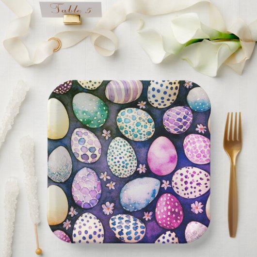 Gorgeous Easter paper plates ペーパープレート (ウェディング)