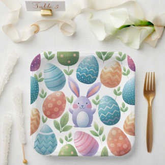 Gorgeous Easter paper plates ペーパープレート