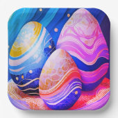 Gorgeous Easter paper plates ペーパープレート (正面)