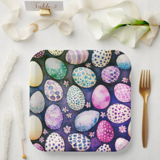 Gorgeous Easter paper plates ペーパープレート