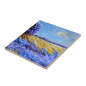 Gorgeous fine art landscape gold and purples タイル (側面)