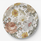 Gorgeous flowers ペーパープレート (正面)