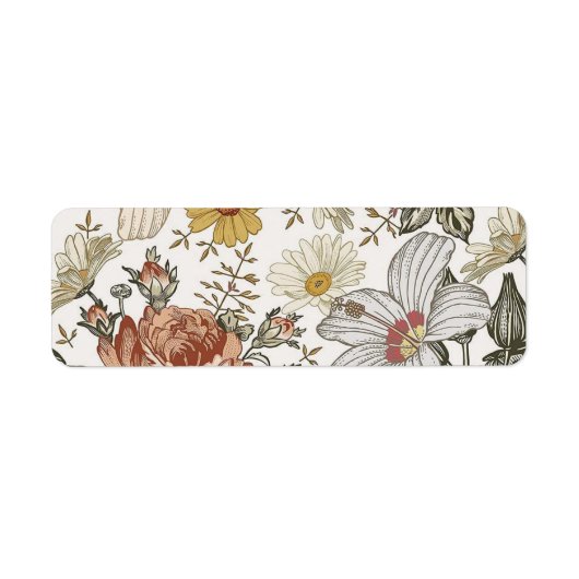 Gorgeous flowers ラベル (正面)