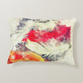 Gorgeous Funky Vibrant Feather Design アクセントクッション (裏面)