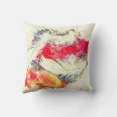 Gorgeous Funky Vibrant Feather Design クッション (裏面)