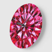 Gorgeous Gem Red ラージ壁時計 (傾斜)