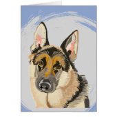 Gorgeous German Shepherd, Alsatian Dog Drawing (正面)
