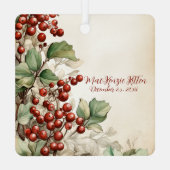 Gorgeous Gray Kitten Christmas  メタルオーナメント (裏面)