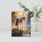 Gorgeous Horse at the Waterfall ポストカード (スタンド正面)