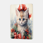 Gorgeous Kitten  Christmas  メタルオーナメント (正面左)