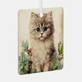 Gorgeous Kitten  Christmas  メタルオーナメント (正面右)