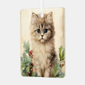 Gorgeous Kitten  Christmas  メタルオーナメント (正面左)