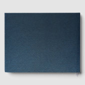 gorgeous navy & dusty blue flowers botanical   ゲストブック (裏面)