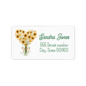 Gorgeous one of a-kind address labels ラベル (正面)