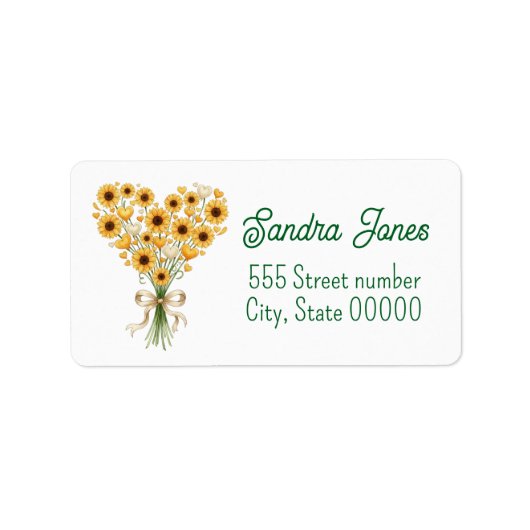 Gorgeous one of a-kind address labels ラベル (正面)
