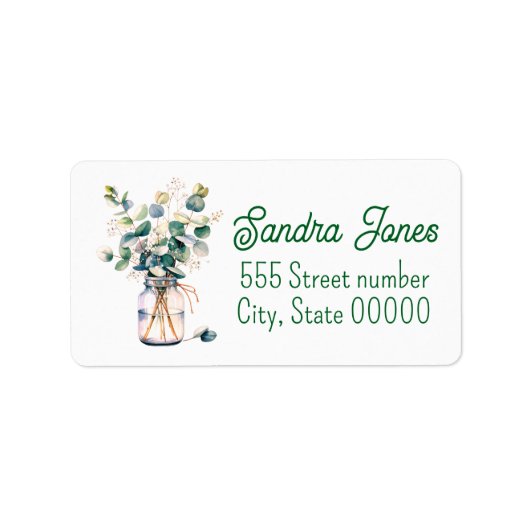 Gorgeous one of a-kind address labels ラベル (正面)