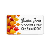 gorgeous one of a kind address labels Halloween ラベル (正面)
