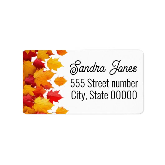 gorgeous one of a kind address labels Halloween ラベル (正面)