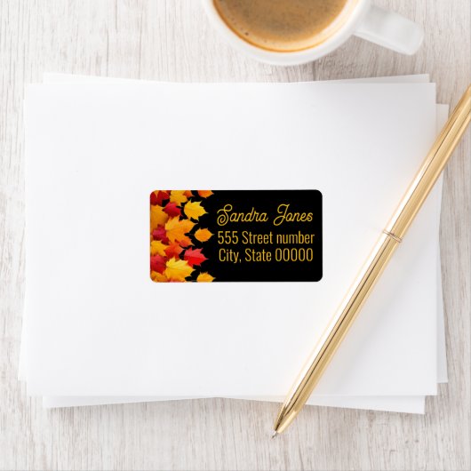 gorgeous one of a kind address labels Halloween ラベル (インサイチュ)
