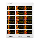 gorgeous one of a kind address labels Halloween ラベル (フルシート)