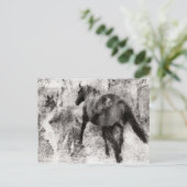 Gorgeous Paint Horse Mare and Foal ポストカード (スタンド正面)