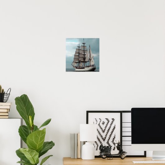 Gorgeous Tall Ship Poster ポスター (ホームオフィス)