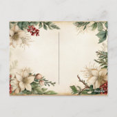 Gorgeous Three Kitten Family Christmas ポストカード (裏面)