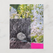 Gorgeous Vintage Women in Flowers Collage ポストカード (正面)