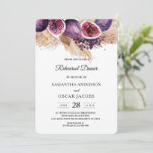 Gorgeous Violet Ficus & Pamp草 招待状 (スタンド正面)