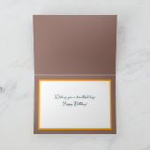 Gorgeous White Daffodils Pretty Bouquet Birthday カード (内部)