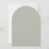 Gorgeous Wildflowers Elegant Arch Wedding 招待状 (裏面)