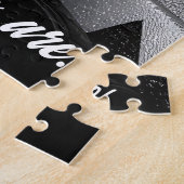 Gorgeous Woman in City with Sunglasses and Quote ジグソーパズル (側面)