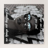 Gorgeous Woman in City with Sunglasses and Quote ジグソーパズル (横)