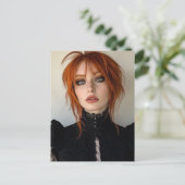 Gorgeous Woman With Red Hair ポストカード (スタンド正面)
