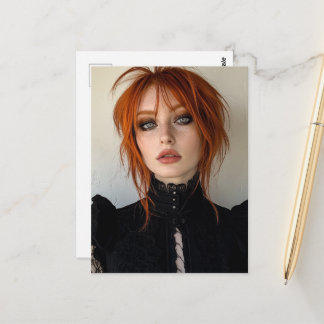 Gorgeous Woman With Red Hair ポストカード