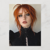 Gorgeous Woman With Red Hair ポストカード (正面)