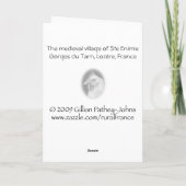 Gorges du Tarn、フランスの誕生日カード カード (裏面)