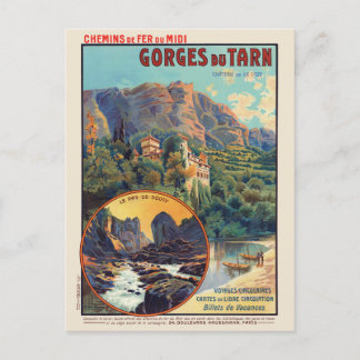 Gorges du Tarn France Vintage Poster 1912 ポストカード