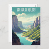Gorges du Verdon - poster - Affiche シーズンポストカード (正面/裏面)