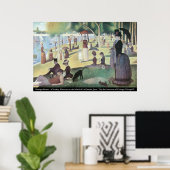 Gorges Seurat - Sunday Afternoon ポスター (ホームオフィス)