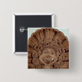 gorgonの頭部が付いているAntefix 缶バッジ (正面&裏面)