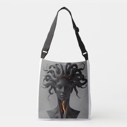 Gorgon Abstract Graphite Tote Bag クロスボディバッグ (正面)
