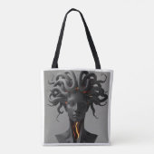 Gorgon Abstract Graphite Tote Bag トートバッグ (裏面)
