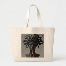 Gorgon Abstract Graphite Tote Bag ラージトートバッグ