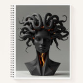 Gorgon Geometric Graphite Notebook ノートブック (正面)