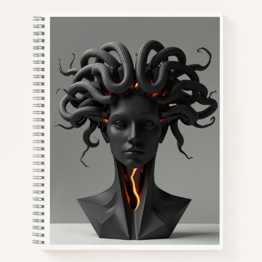 Gorgon Geometric Graphite Notebook ノートブック (正面)