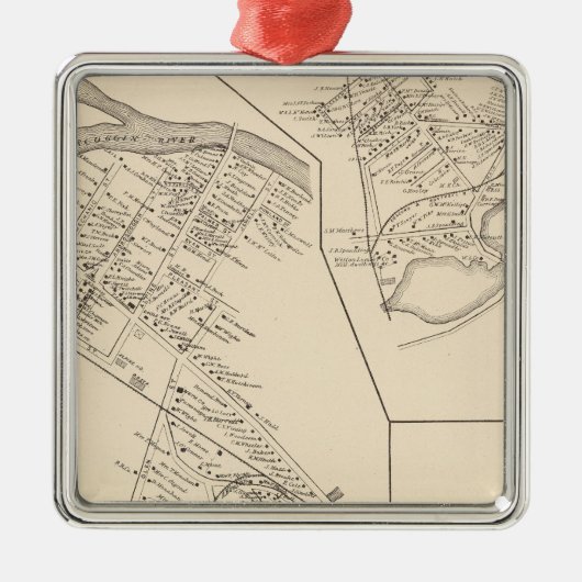 Gorham POのGorhamの町 メタルオーナメント (正面)