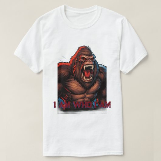 gorila ou macaco rei tシャツ (デザイン正面)